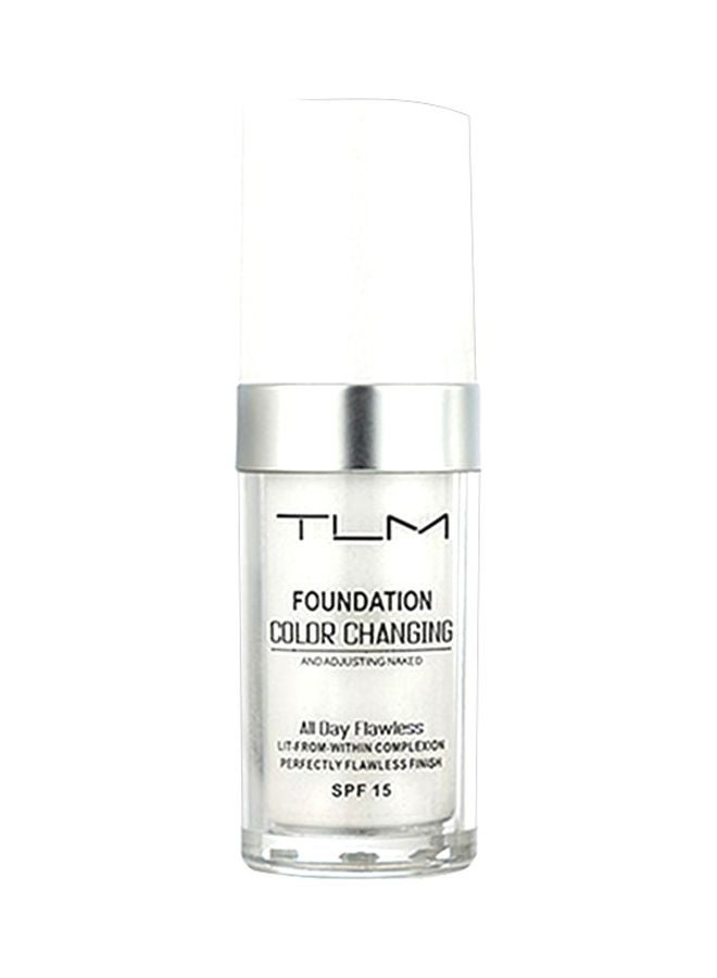TLM Foundation Colour Changing SPF 15 White - Image 1