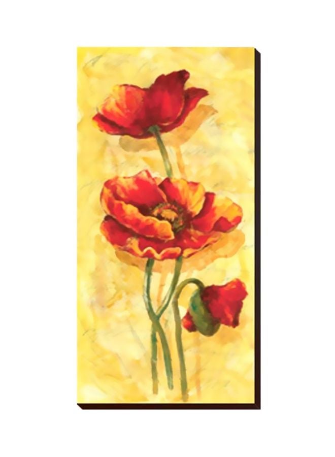 لوحة جدارية لتزيين الحائط مع إطار متعدد الألوان 13x45سم