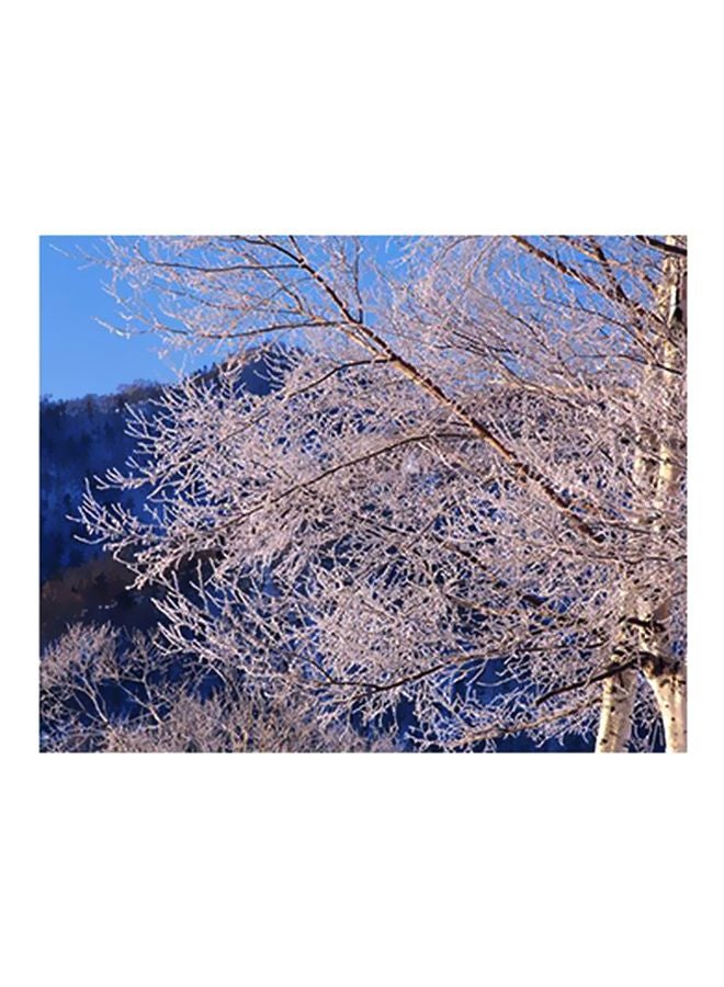 بوستر حائط للتزيين أزرق/ أبيض 15x20سم