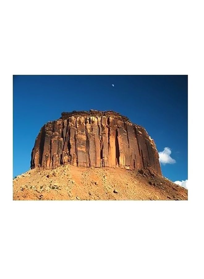 PHOTOBLOCK Decorative Wall Poster Brown/Blue 24x18cm