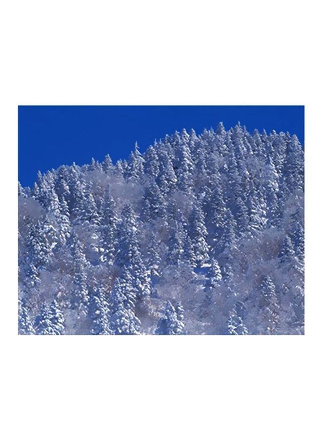 Decorative Wall Poster White/Blue 15x20cm