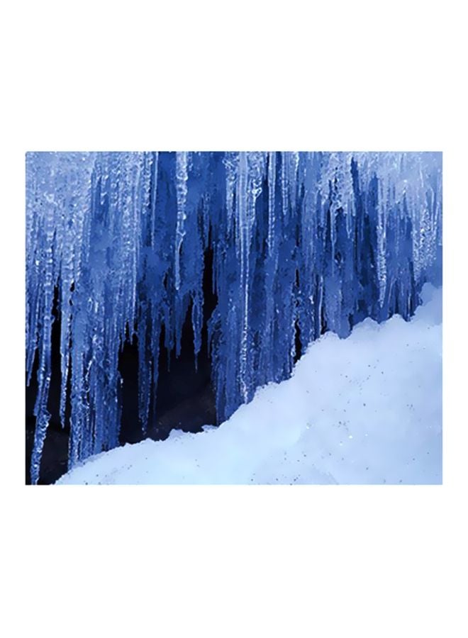 بوستر حائط للتزيين أبيض/أزرق/رمادي 15x20سم