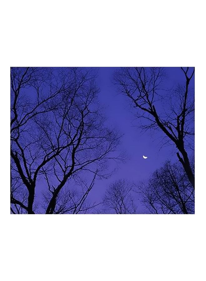 PHOTOBLOCK Decorative Wall Poster Blue/Black/White 15x20cm 