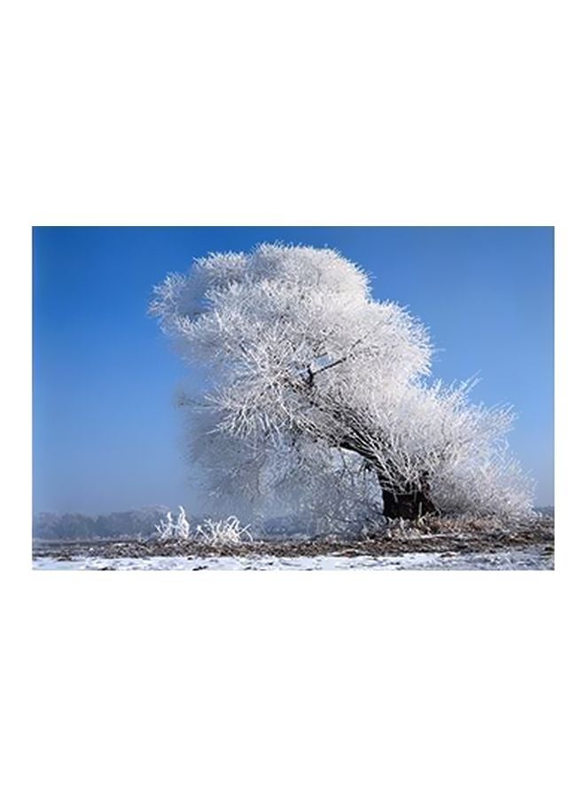 فوتو بلوك بوستر حائط للتزيين أزرق/أبيض/رمادي 15x20سم