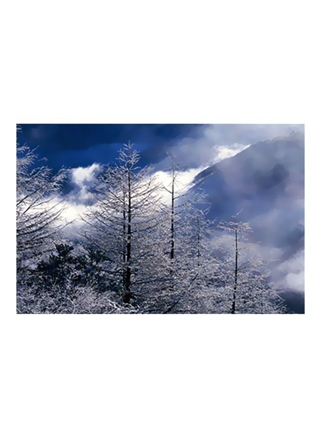 PHOTOBLOCK Decorative Wall Poster White/Blue/Green 15x20cm