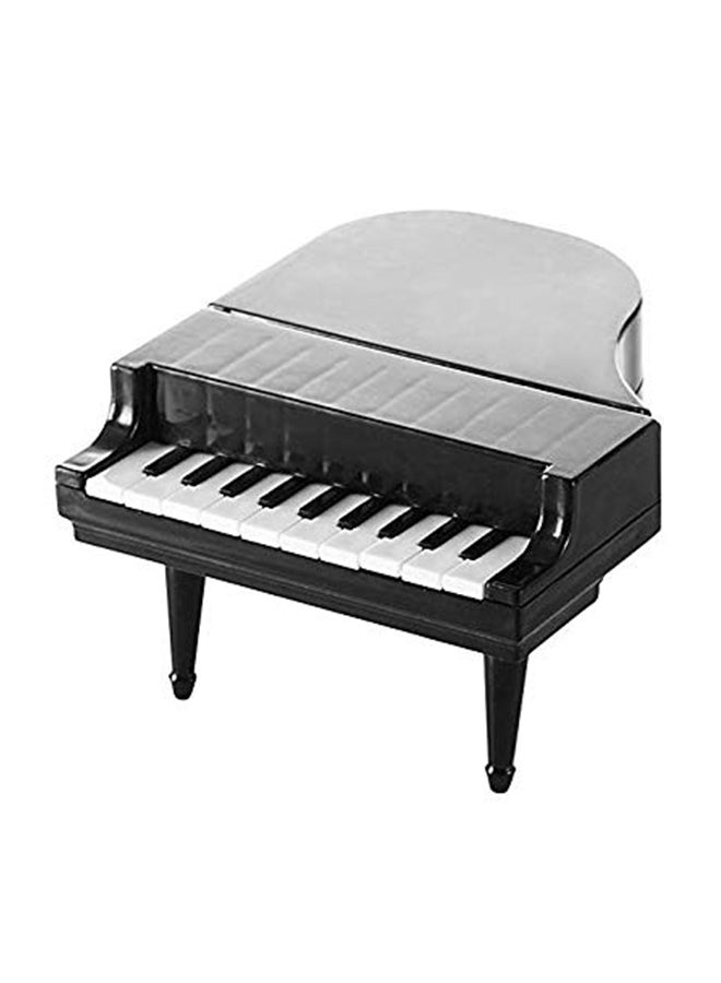 طقم شوك فاكهة على شكل بيانو أسود/أبيض - Image 1