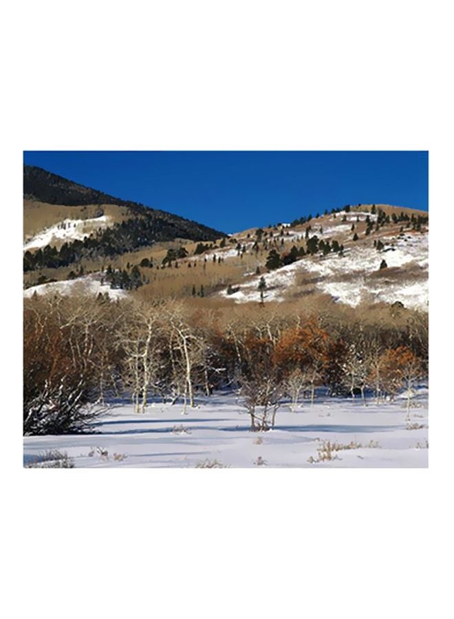 Decorative Wall Poster Brown/White/Green 15x20cm