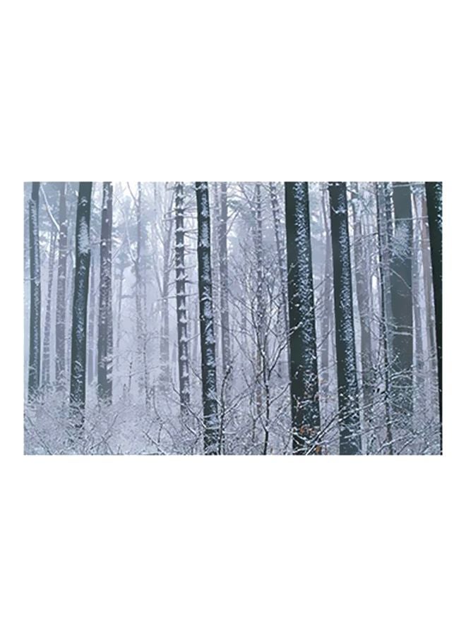 لوحة جدارية لتزيين الحائط مع إطار أسود/ أبيض/ أخضر 20x15سم