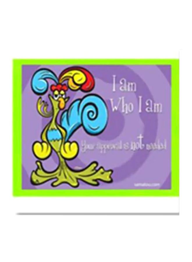 Decorative Wall Painting With Frame Multicolour 34x34cm