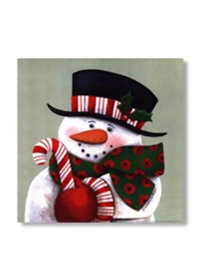 لوحة جدارية لتزيين الحائط مع إطار متعدد الألوان 15x15سم