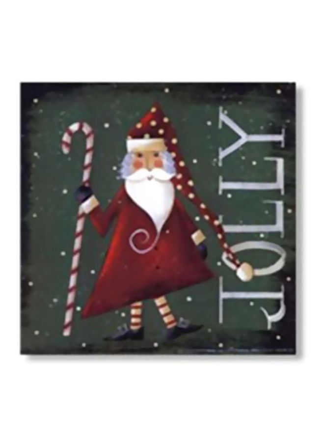 فوتو بلوك بوستر جداري للتزيين مع إطار أخضر/أحمر/أبيض 34x34سم