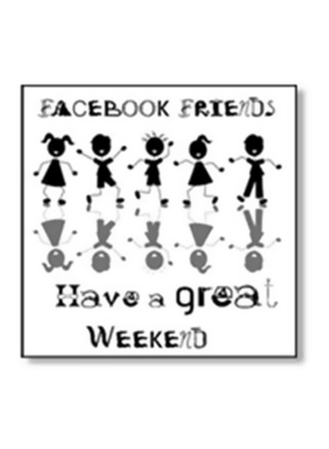 لوحة جدارية لتزيين الحائط مع إطار أسود/ أبيض 30x30سم