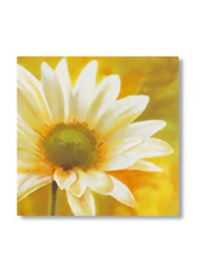 PHOTOBLOCK Decorative Wall Painting With Frame Yellow/White 30x30cm