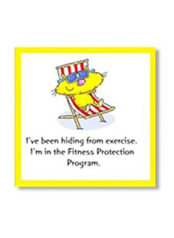 Decorative Wall Poster With Frame Multicolour 30x30cm