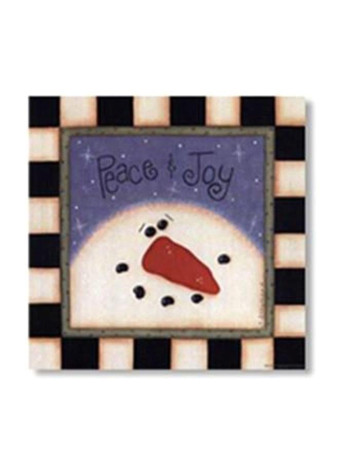 فوتو بلوك بوستر جداري للتزيين مع إطار أسود/بنفسجي 20x20سم