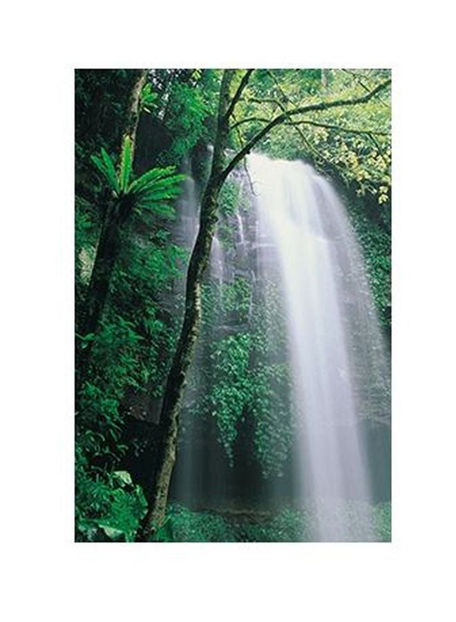 PHOTOBLOCK Decorative Wall Painting With Frame Green/White/Brown 20x15cm