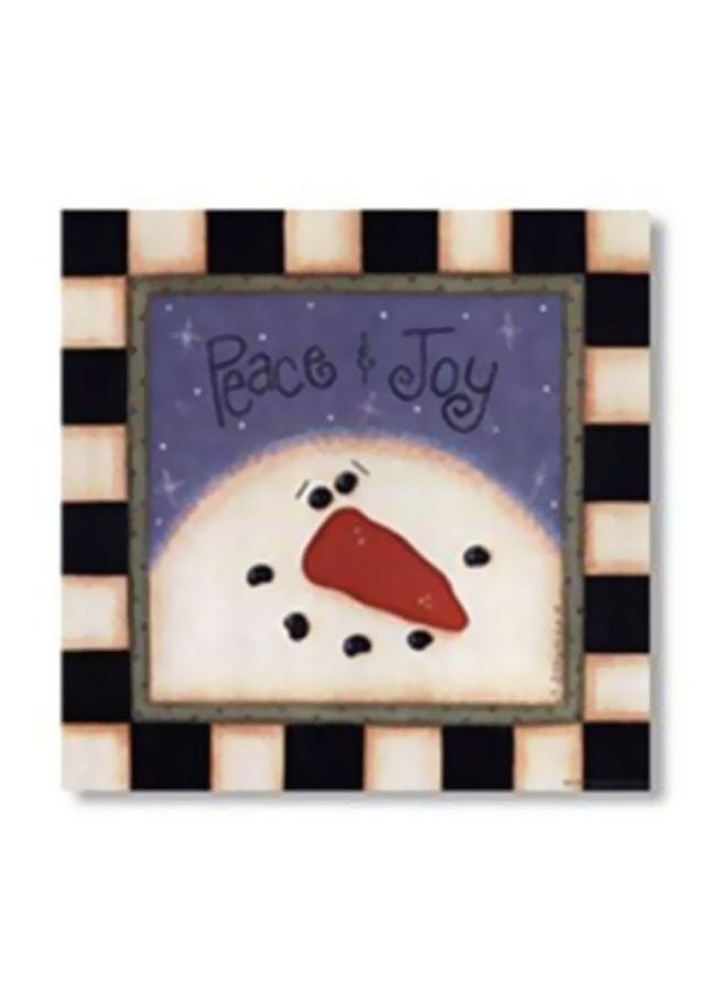 بوستر جداري للتزيين مع إطار متعدد الألوان 34x34سم