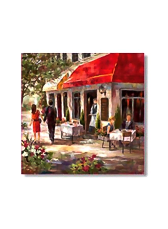 PHOTOBLOCK Decorative Wall Poster With Frame Red/Black/White 34x34cm