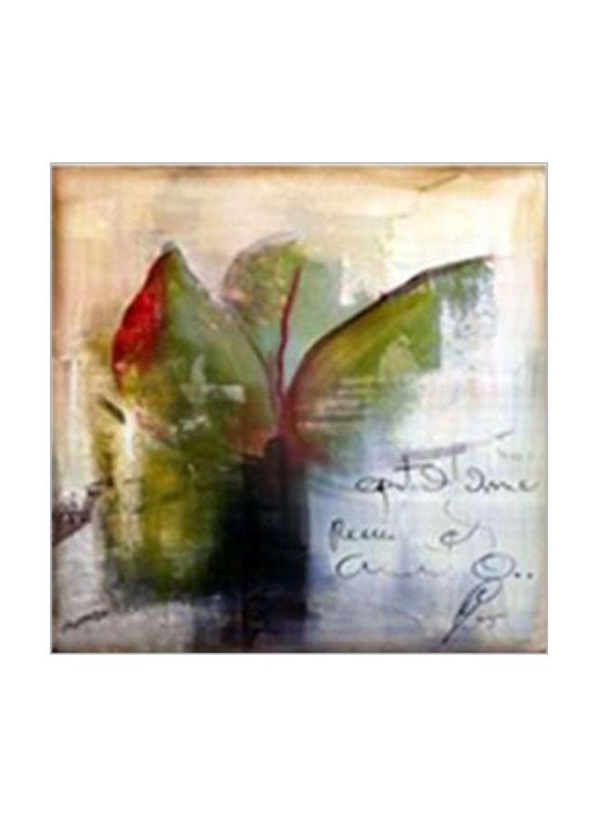 PHOTOBLOCK Decorative Wall Poster With Frame Beige/Green 24x24cm