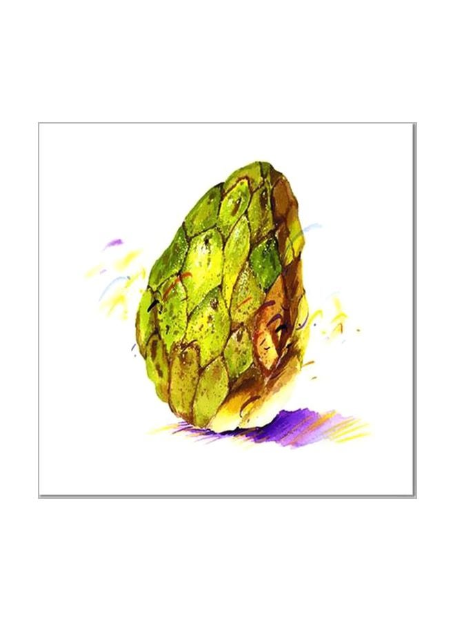 PHOTOBLOCK Decorative Wall Poster With Frame Green/Yellow/Purple 24x24cm