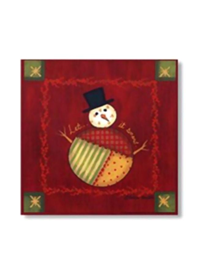 PHOTOBLOCK Decorative Wall Poster With Frame Red/Green/Yellow 34x34cm