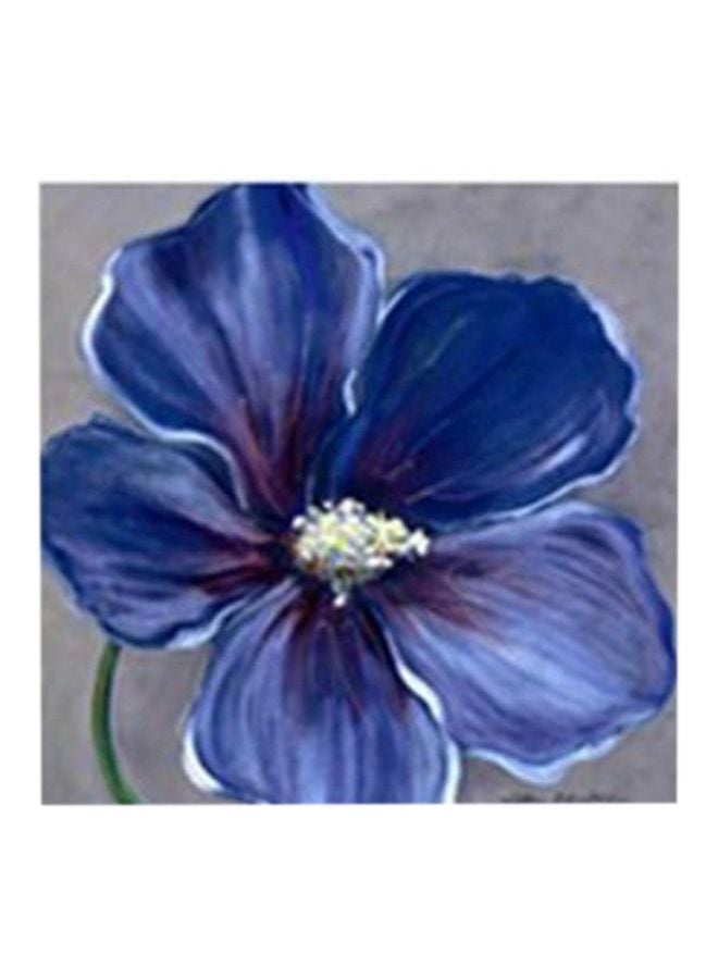 لوحة جدارية لتزيين الحائط مع إطار أزرق / أخضر 34x34سم