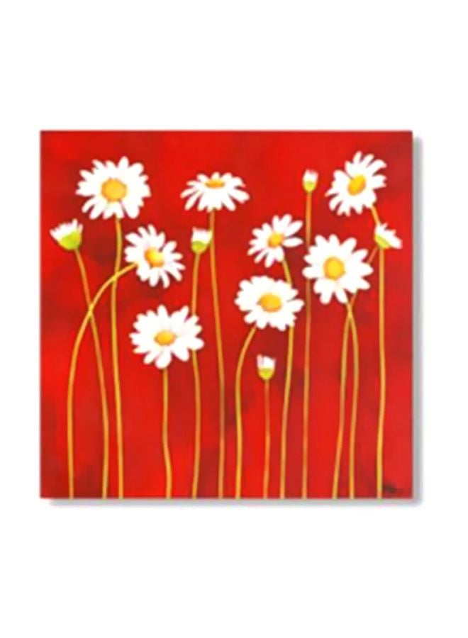 PHOTOBLOCK Decorative Wall Poster With Frame Red/White/Yellow 20x20cm