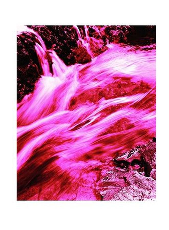 Decorative Wall Painting With Frame Pink/Black 15x20cm