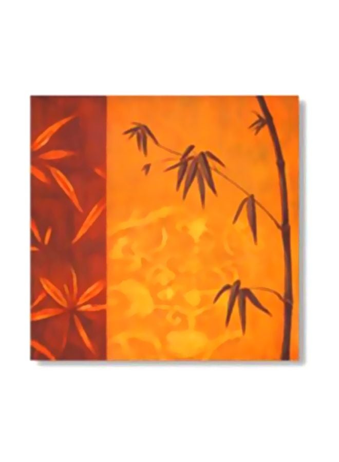 بوستر جداري للتزيين مع إطار أسود/أحمر/أصفر 15x15سم