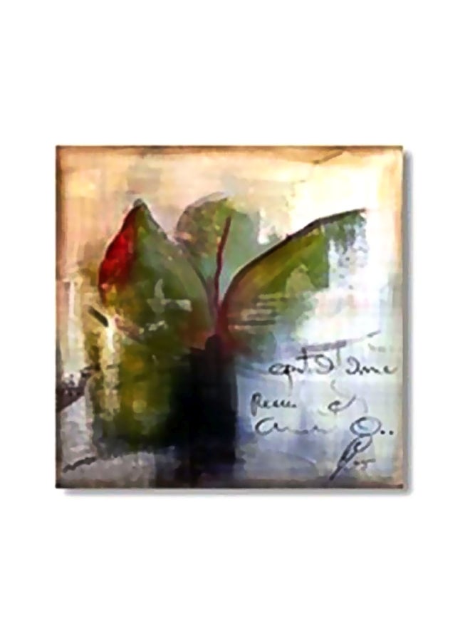 PHOTOBLOCK Decorative Wall Poster With Frame Red/Green/Beige 34x34cm 