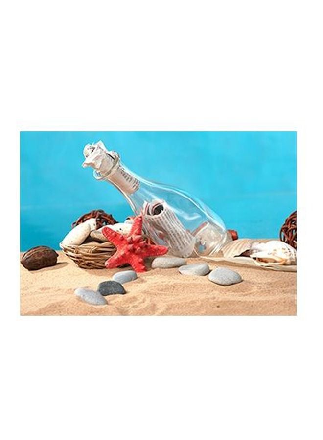 PHOTOBLOCK Decorative Wall Poster With Frame Blue/Beige/White 20x15cm