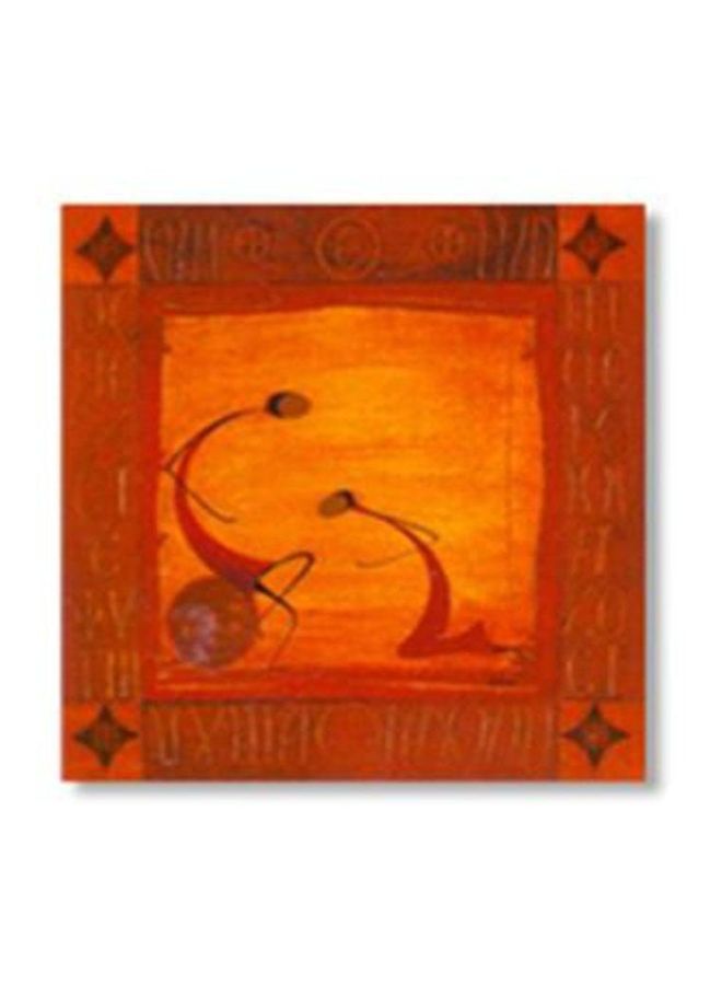 PHOTOBLOCK Decorative Wall Poster With Frame Red/Brown 15x15cm