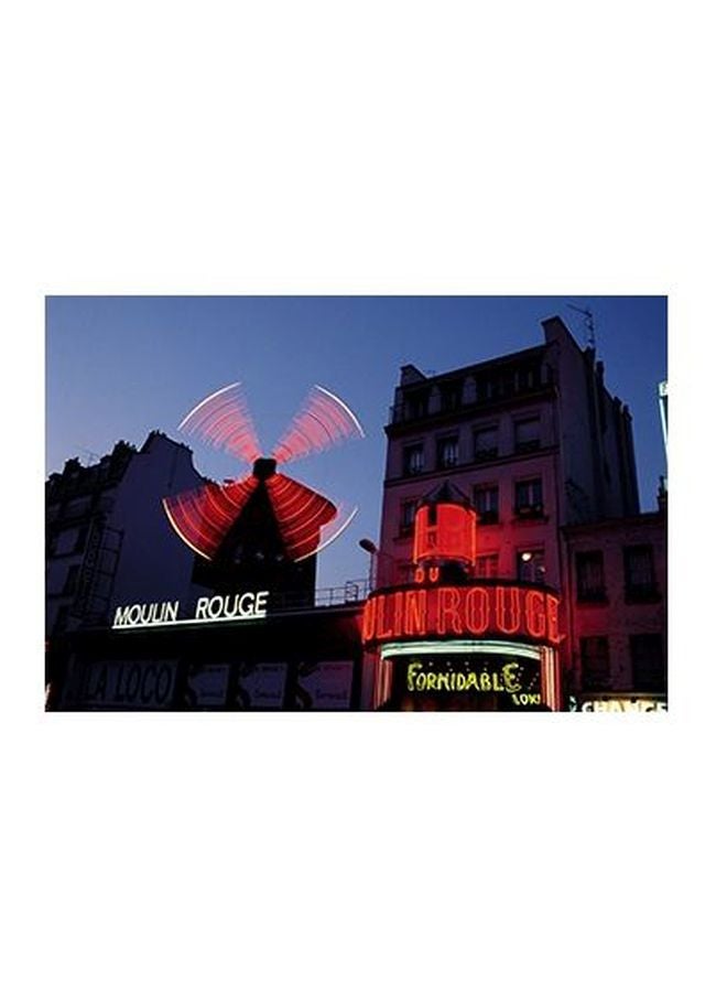 فوتو بلوك بوستر جداري للتزيين مع إطار أزرق/أحمر 20x15سم