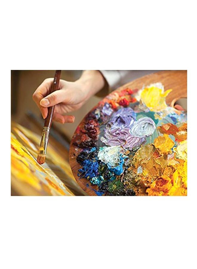 PHOTOBLOCK Decorative Wall Poster Yellow/Brown/Blue 24x34cm