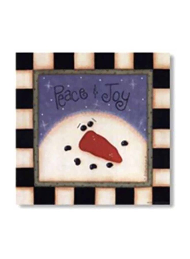 Decorative Wall Art With Frame Multicolour 15x15cm