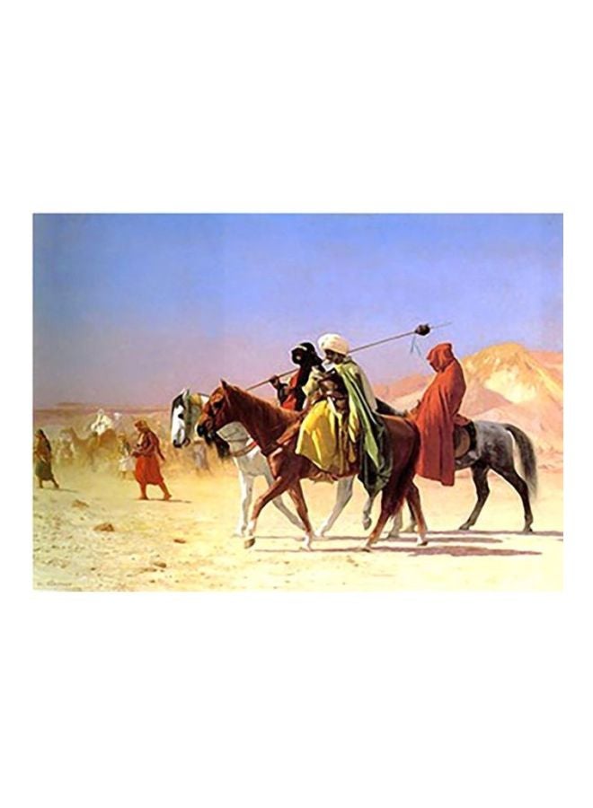 PHOTOBLOCK Decorative Wall Poster Beige/Blue/Brown 40x60cm