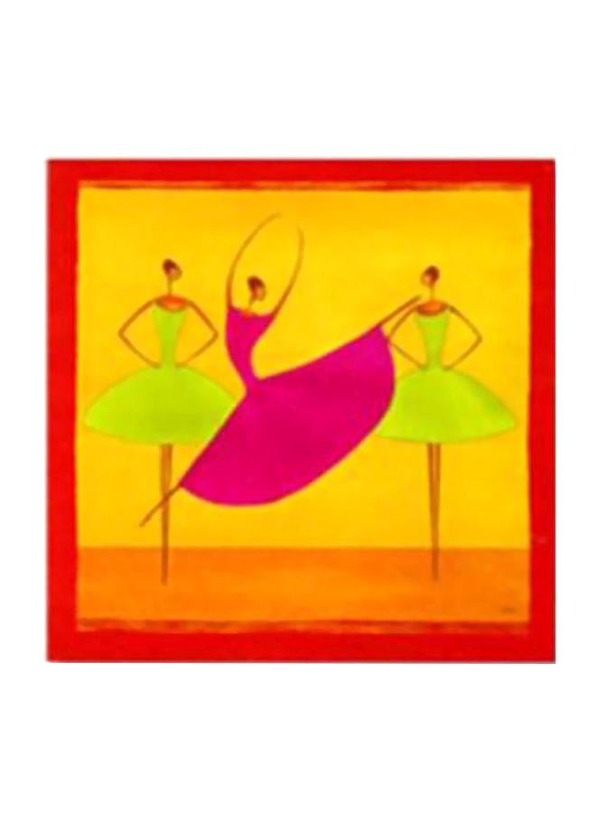 فوتو بلوك بوستر جداري للتزيين مع إطار أصفر/أحمر/أخضر 15x15سم