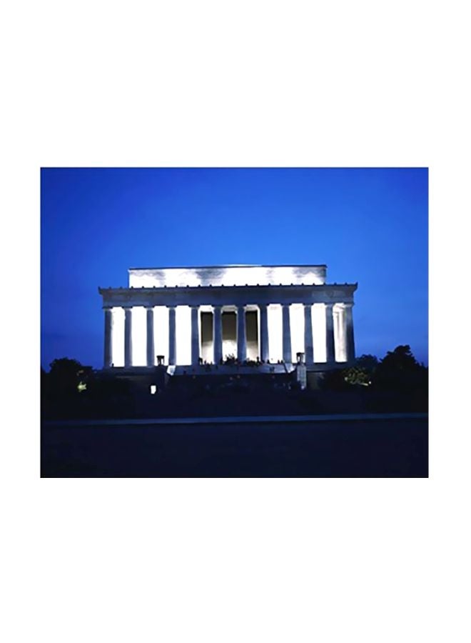 فوتو بلوك بوستر حائط للتزيين أزرق/ أبيض/أحمر 31x45سم