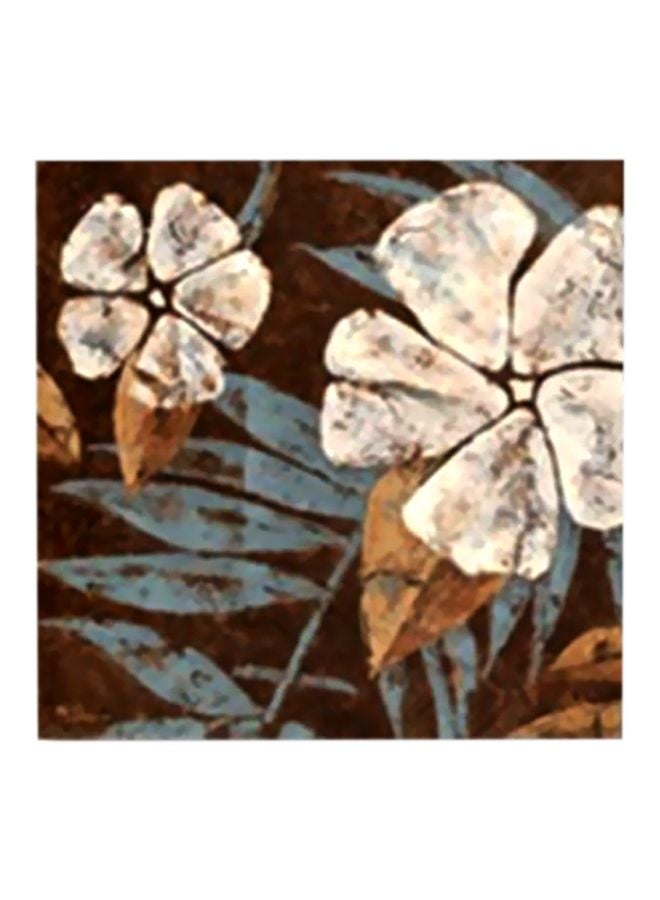 فوتو بلوك بوستر جداري للتزيين مع إطار بني/أزرق/أبيض 34x34سم