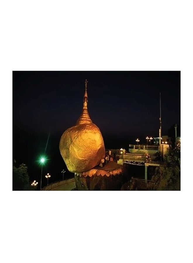 PHOTOBLOCK Decorative Wall Poster Black/Gold 24x18cm