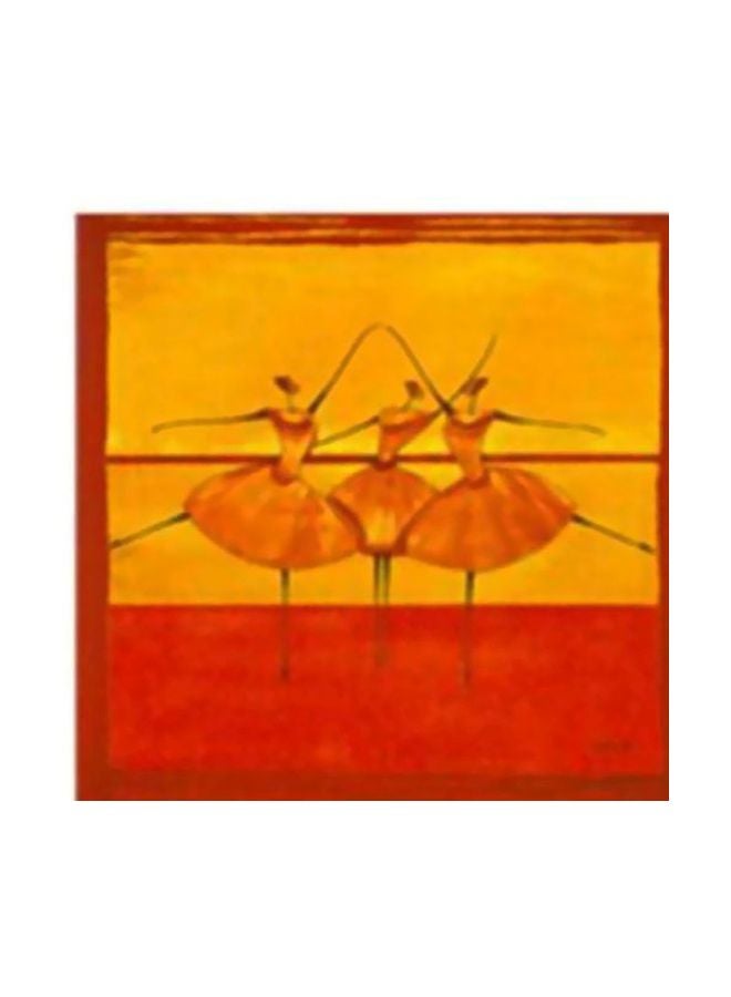 PHOTOBLOCK Decorative Wall Poster With Frame Red/Orange 30x30cm