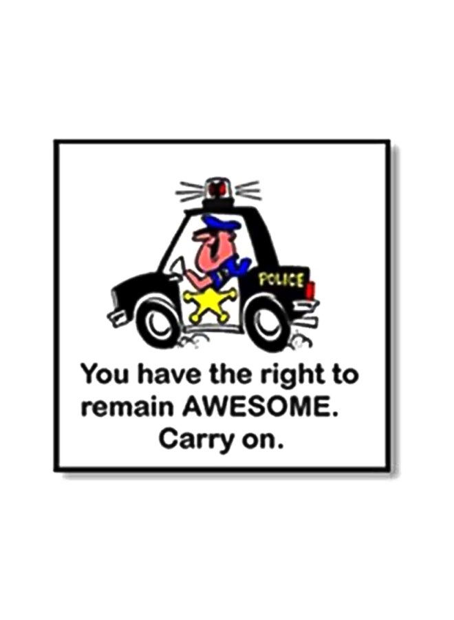 PHOTOBLOCK Decorative Wall Poster With Frame Black/Yellow/Gold 34x34cm