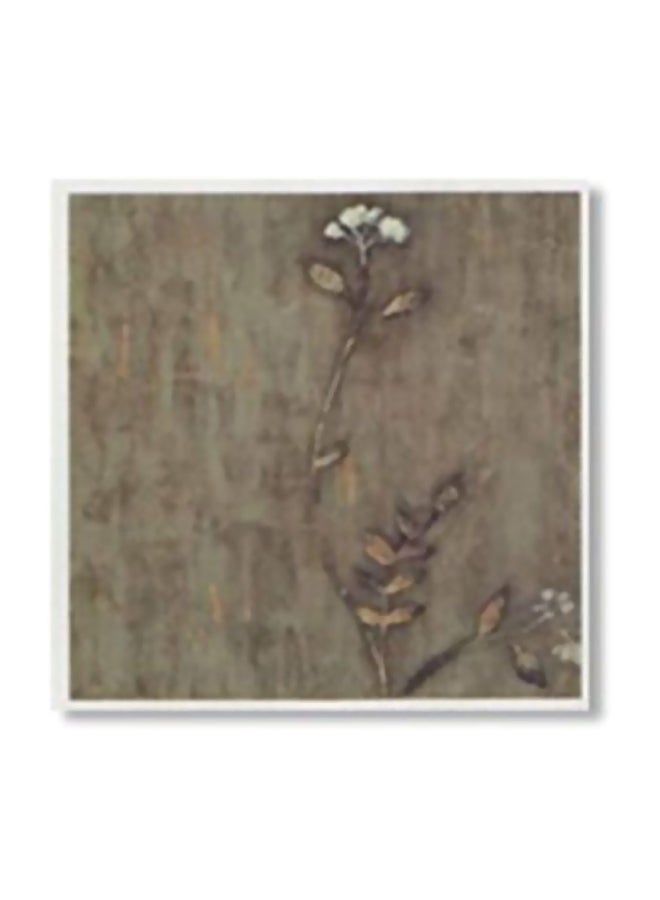 لوحة جدارية لتزيين الحائط مع إطار رمادي / أبيض 20x20سم