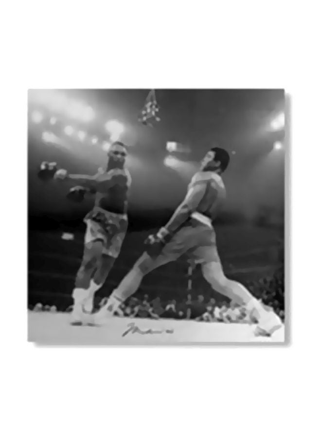 فوتو بلوك لوحة جدارية لتزيين الحائط مع إطار أسود/ أبيض 30x30سم