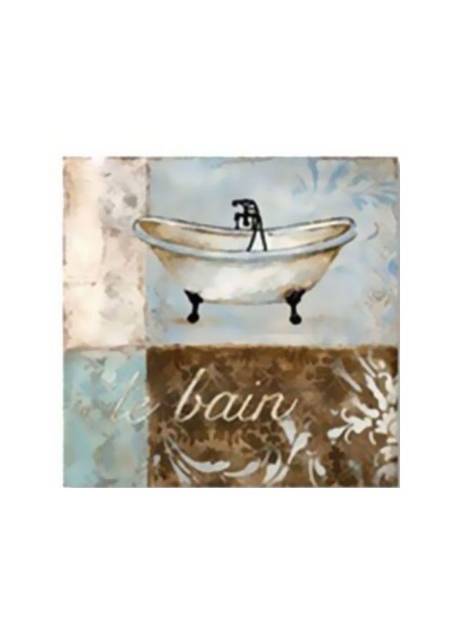PHOTOBLOCK Decorative Wall Painting With Frame White/Grey/Brown 34x34cm 