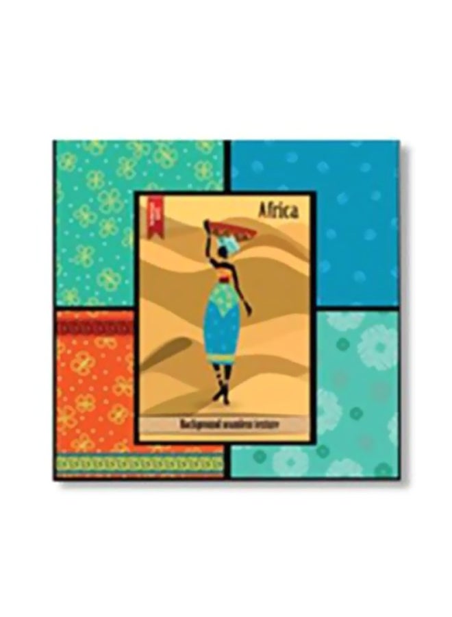 Decorative Wall Painting With Frame Multicolour 20x20cm