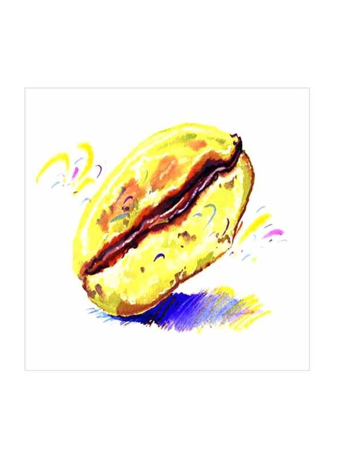 Decorative Wall Painting With Frame Multicolour 34x34cm