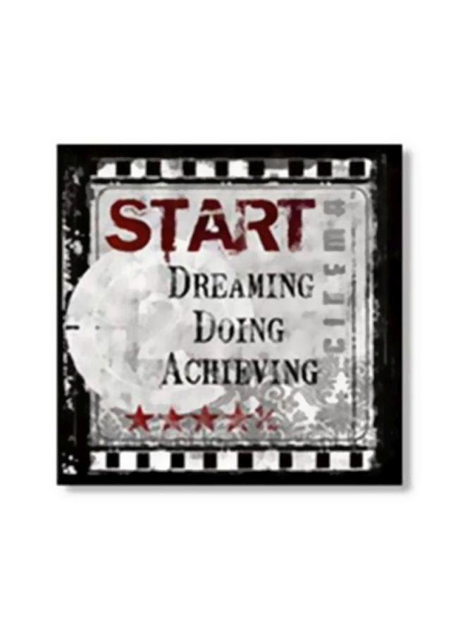 Decorative Wall Painting With Frame Multicolour 15x15cm