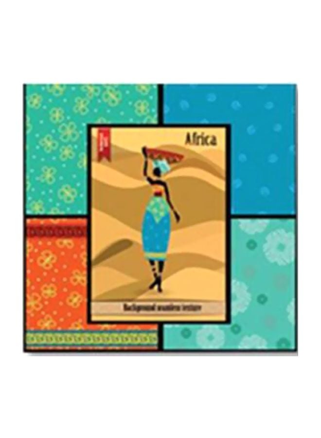 لوحة جدارية لتزيين الحائط مع إطار أزرق / أخضر / أحمر 30x30سم