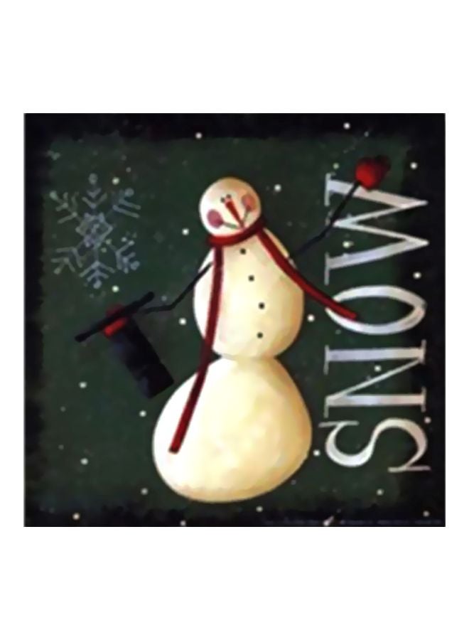 PHOTOBLOCK Decorative Wall Poster With Frame Green/White/Red 15x15cm